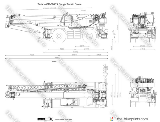 Tadano GR-600EX Rough Terrain Crane