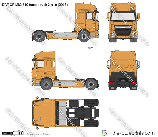 DAF CF Mk2 510 tractor truck 2-axis