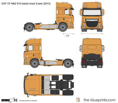 DAF CF Mk2 510 tractor truck 2-axis (2013)