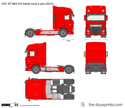 DAF XF Mk4 510 tractor truck 2-axis (2013)