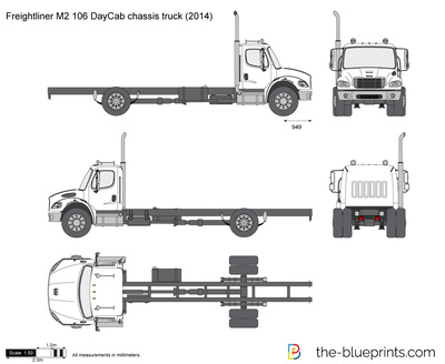 Freightliner M2 106 DayCab chassis truck