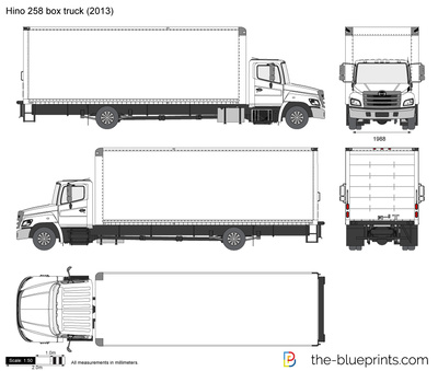 Hino 258 box truck (2013)
