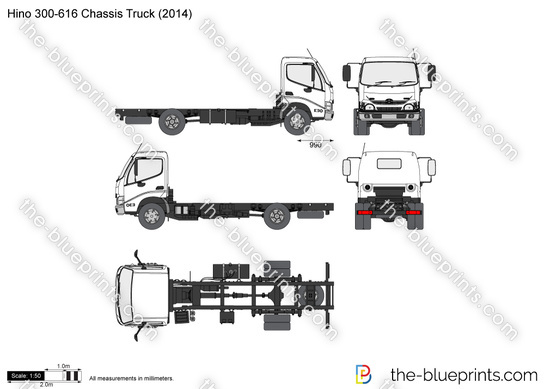 Hino 300-616 Chassis Truck