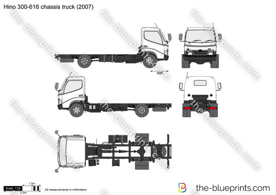 Hino 300-616 chassis truck