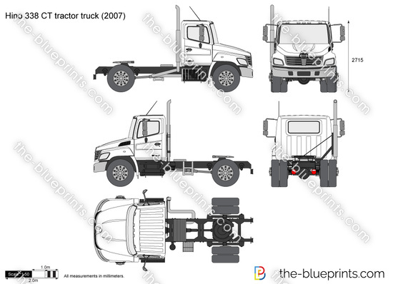 Hino 338 CT tractor truck