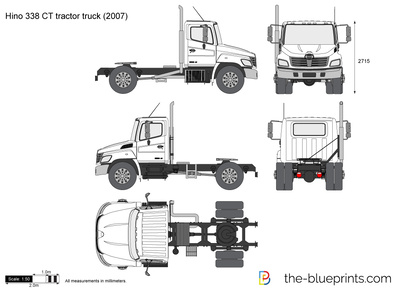 Hino 338 CT tractor truck
