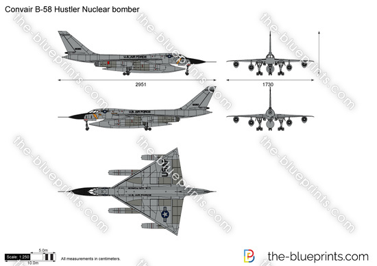 Convair B-58 Hustler Nuclear bomber