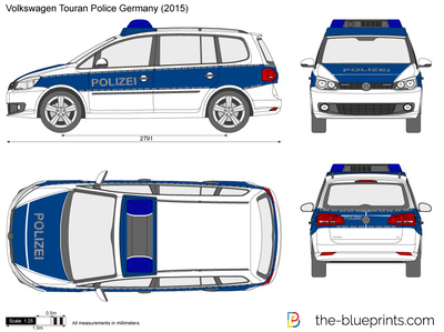 Volkswagen Touran Police Germany (2015)