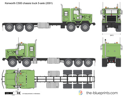 Kenworth C500 chassis truck 5-axle