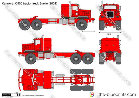 Kenworth C500 tractor truck 3-axle