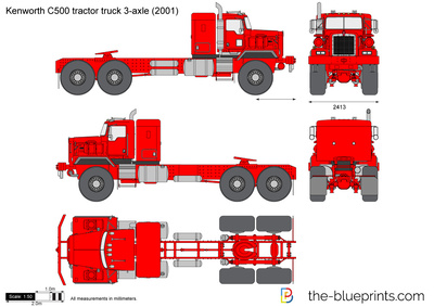 Kenworth C500 tractor truck 3-axle (2001)