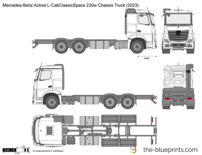 Mercedes-Benz Actros L-CabClassicSpace 230w Chassis Truck