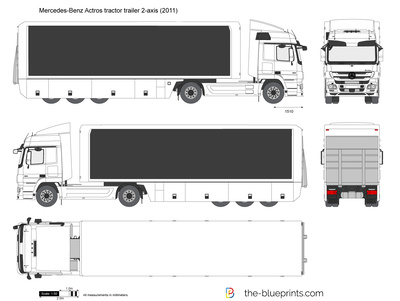 Mercedes-Benz Actros tractor trailer 2-axis