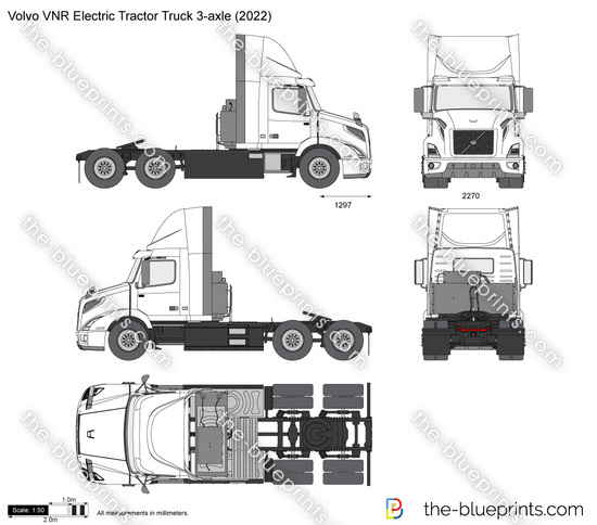 Volvo VNR Electric Tractor Truck 3-axle