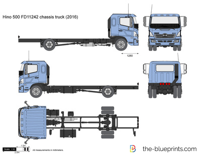 Hino 500 FD11242 chassis truck