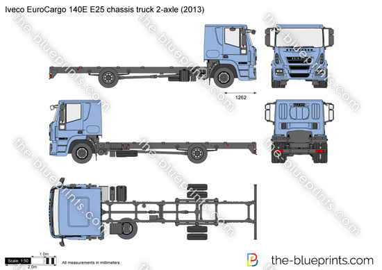 Iveco EuroCargo 140E E25 chassis truck 2-axle