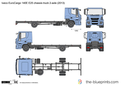 Iveco EuroCargo 140E E25 chassis truck 2-axle