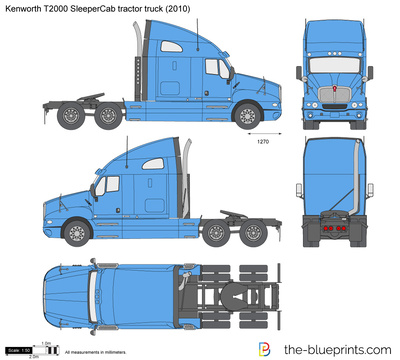 Kenworth T2000 SleeperCab tractor truck (2010)