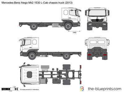 Mercedes-Benz Atego Mk2 1530 L-Cab chassis truck
