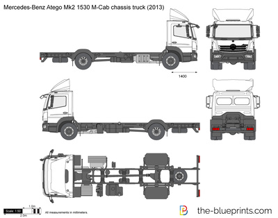 Mercedes-Benz Atego Mk2 1530 M-Cab chassis truck