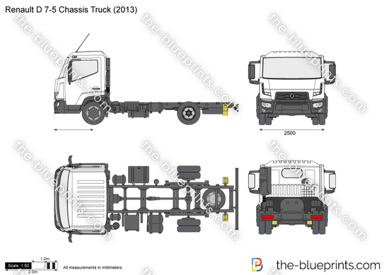 Renault D 7-5 Chassis Truck
