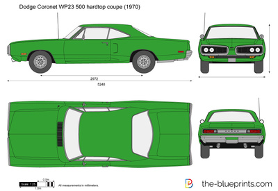 Dodge Coronet WP23 500 hardtop coupe (1970)