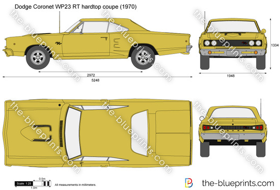 Dodge Coronet WP23 RT hardtop coupe
