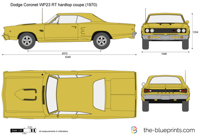 Dodge Coronet WP23 RT hardtop coupe (1970)