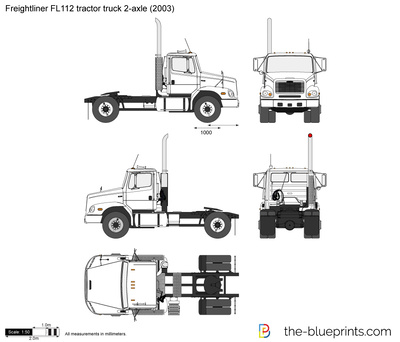 Freightliner FL112 tractor truck 2-axle