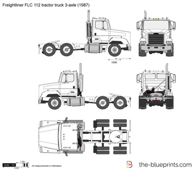 Freightliner FLC 112 tractor truck 3-axle