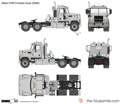 Mack CH613 tractor truck (2006)