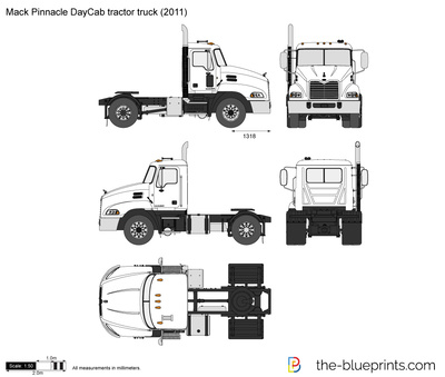 Mack Pinnacle DayCab tractor truck (2011)
