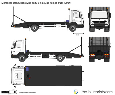 Mercedes-Benz Atego Mk1 1623 SingleCab flatbed truck