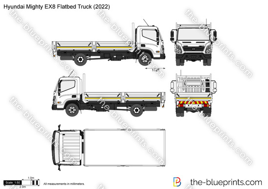 Hyundai Mighty EX8 Flatbed Truck