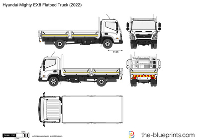 Hyundai Mighty EX8 Flatbed Truck
