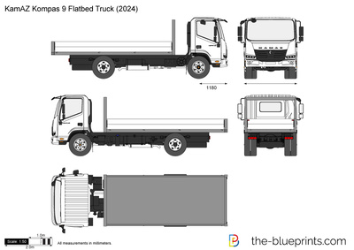 KamAZ Kompas 9 Flatbed Truck (2024)