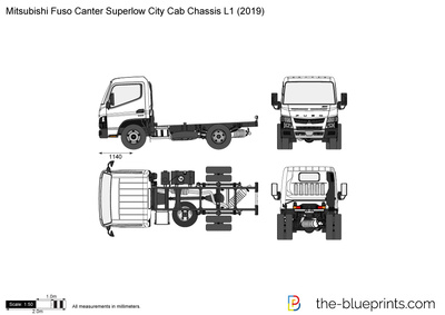 Mitsubishi Fuso Canter Superlow City Cab Chassis L1