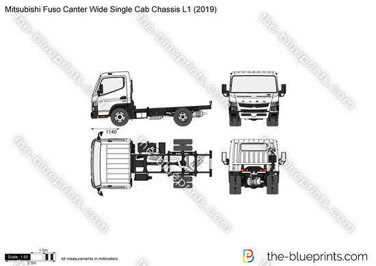 Mitsubishi Fuso Canter Wide Single Cab Chassis L1