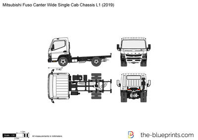 Mitsubishi Fuso Canter Wide Single Cab Chassis L1 (2019)