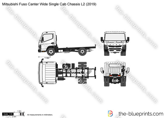Mitsubishi Fuso Canter Wide Single Cab Chassis L2