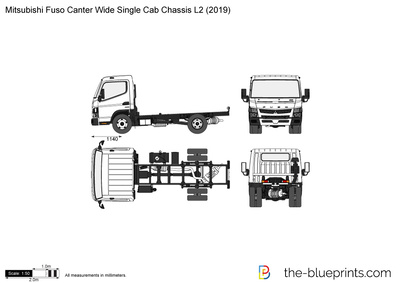 Mitsubishi Fuso Canter Wide Single Cab Chassis L2 (2019)