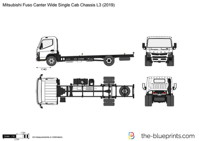 Mitsubishi Fuso Canter Wide Single Cab Chassis L3 (2019)