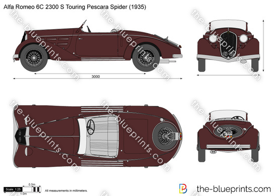 Alfa Romeo 6C 2300 S Touring Pescara Spider
