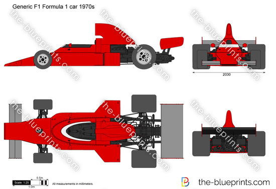 Generic F1 Formula 1 car 1970s