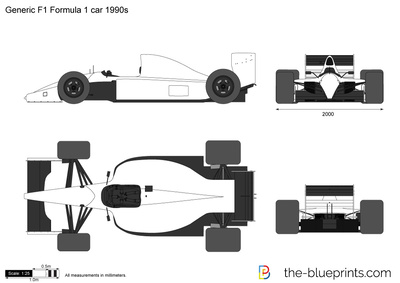 Generic F1 Formula 1 car 1990s