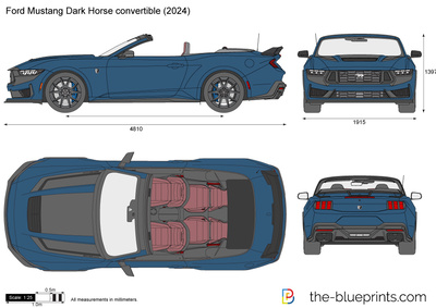 Ford Mustang Dark Horse convertible (2024)