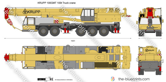 KRUPP 100GMT 100t Truck crane