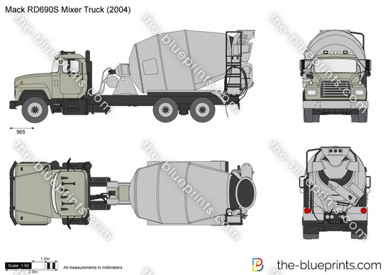 Mack RD690S Mixer Truck
