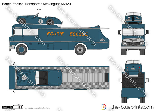 Ecurie Ecosse Transporter with Jaguar XK120
