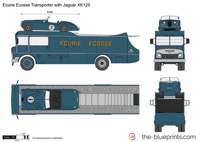 Ecurie Ecosse Transporter with Jaguar XK120